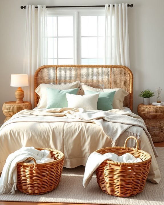 natural coastal bedroom decor