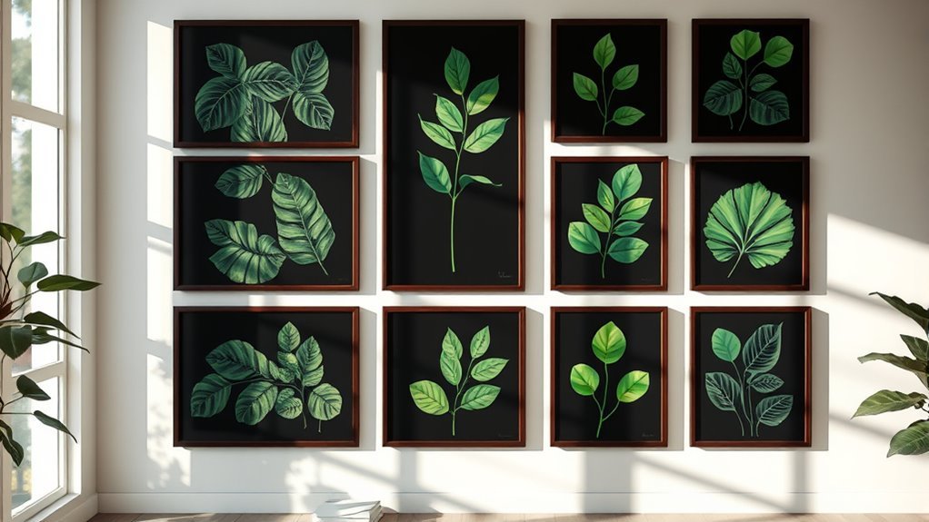 natural contrast wall decor