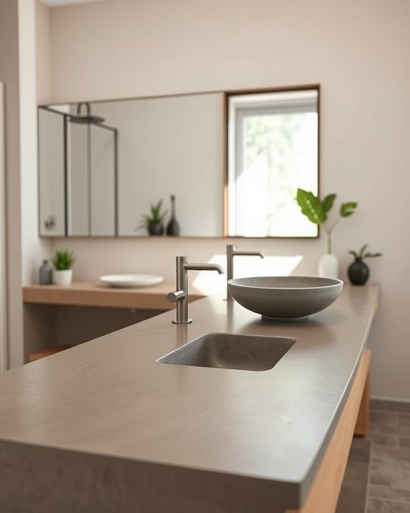 natural edge concrete countertops