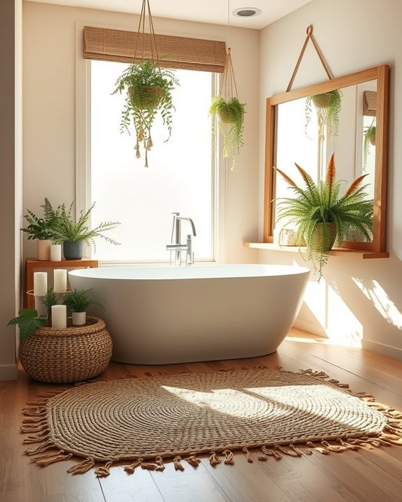 natural fiber shower mats