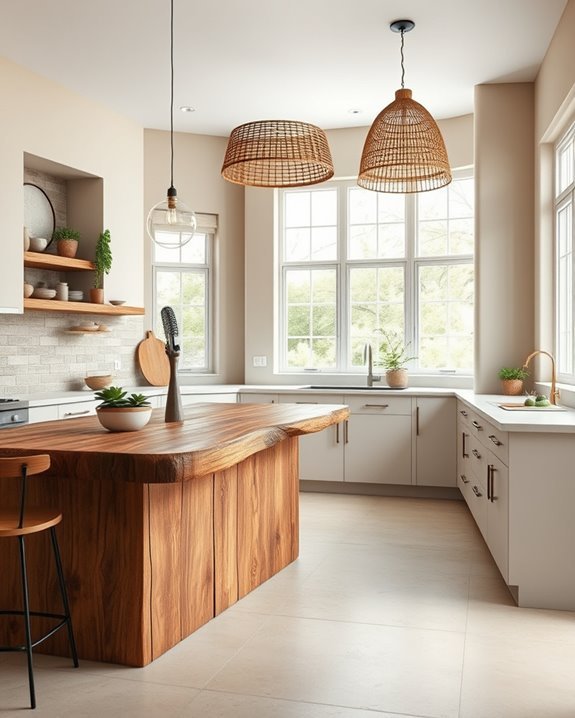 natural kitchen elements integration