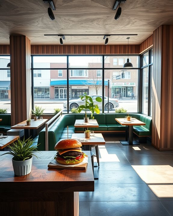 natural light enhances ambiance