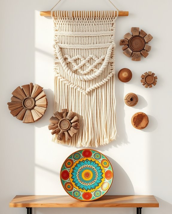 natural materials wall art