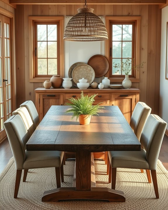 natural oasis dining decor