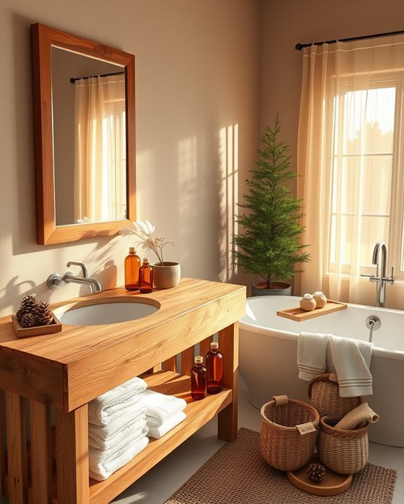 natural retreat with textures