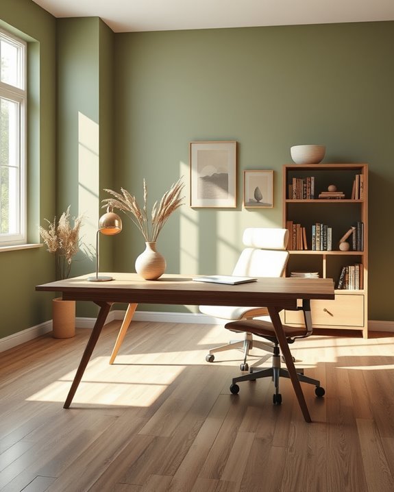 natural serene workspace environment