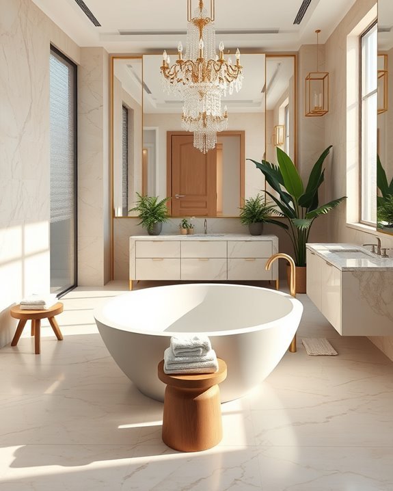 natural stone bathroom elegance