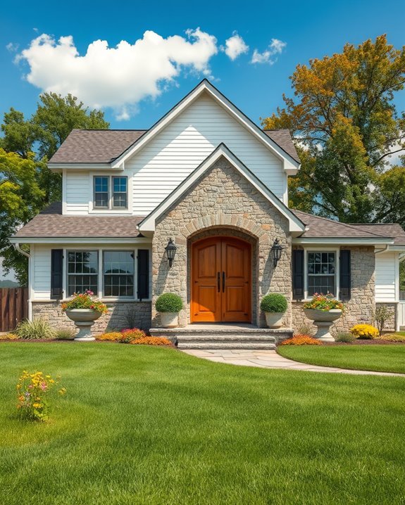 natural stone exterior accents