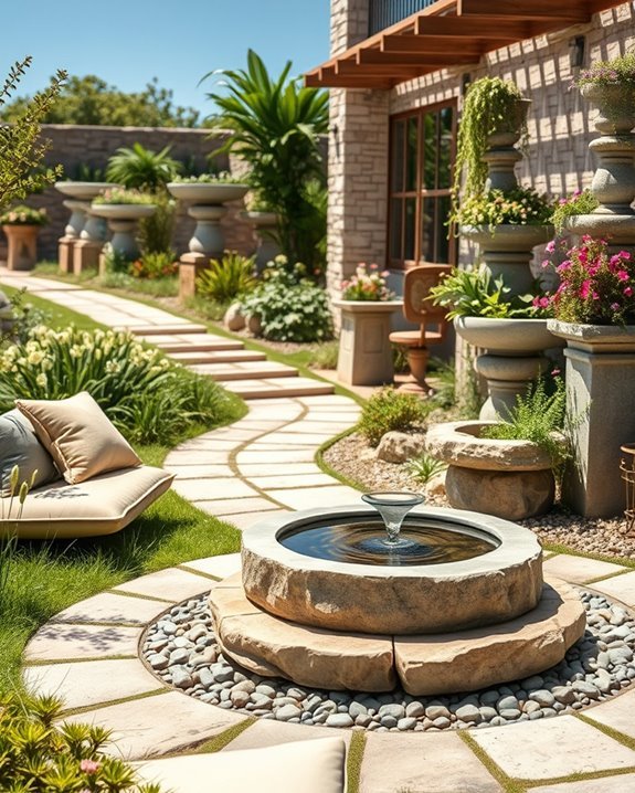 natural stone garden enhancements