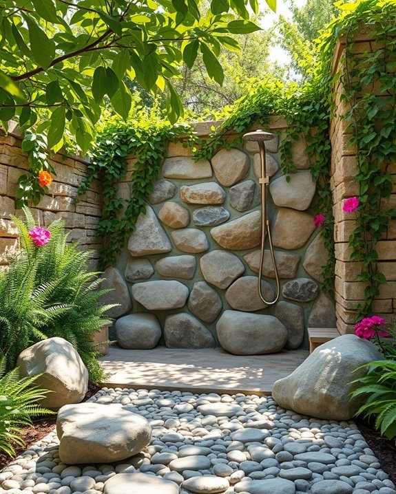 natural stone garden features
