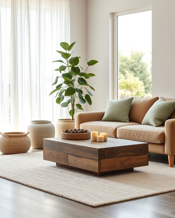 natural textures and greenery