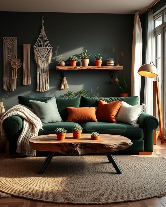 natural wood accents enhance