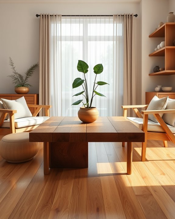 natural wood decor warmth
