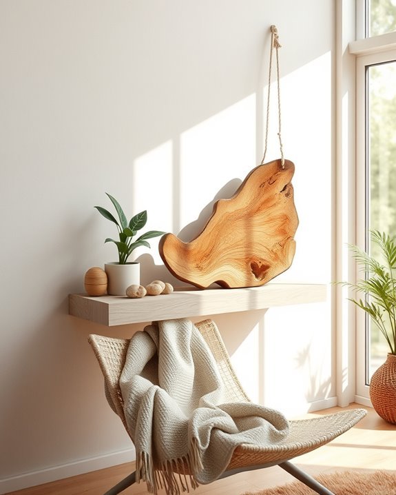 natural wood sculptures decor