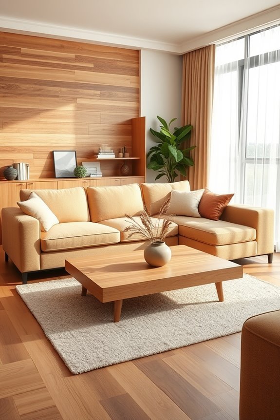 natural wood warmth enhances
