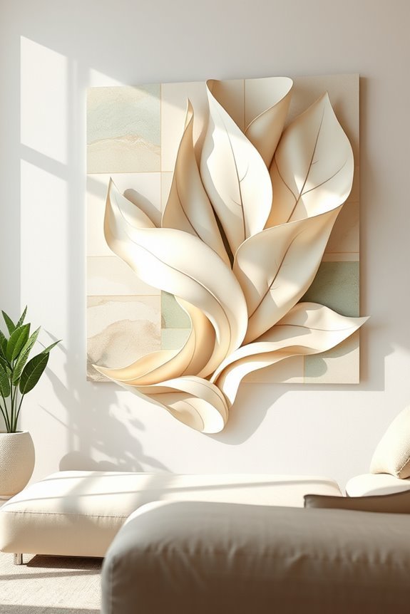 nature inspired abstract wall art