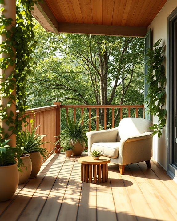 nature inspired balcony greenery