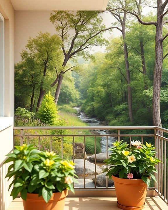 nature inspired balcony retreat