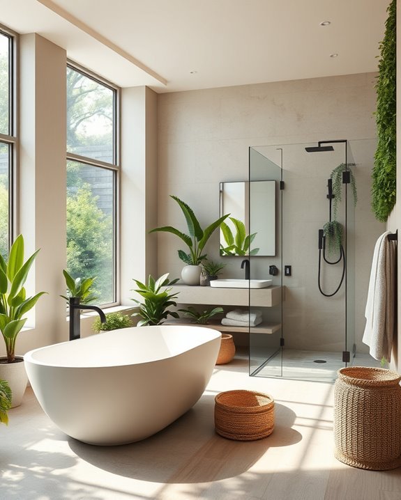 nature inspired bathroom sanctuary