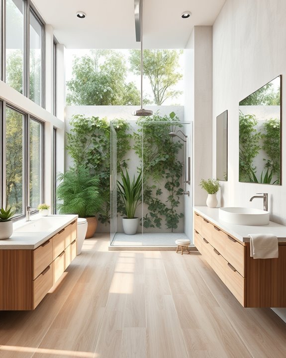 nature inspired bathroom serenity