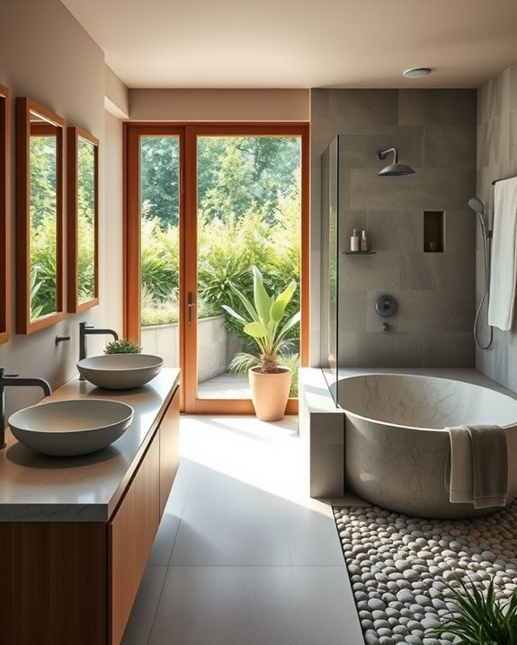 nature inspired bathroom tranquility