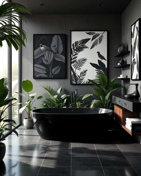 nature inspired black artwork