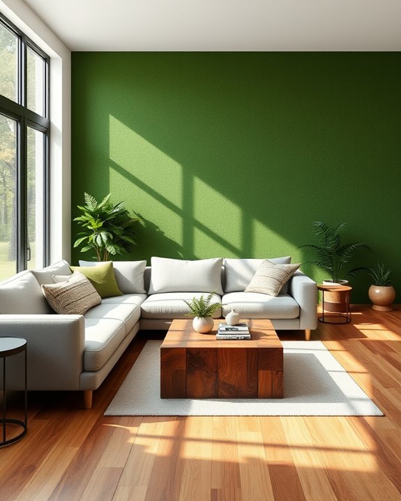 nature inspired calming interior design