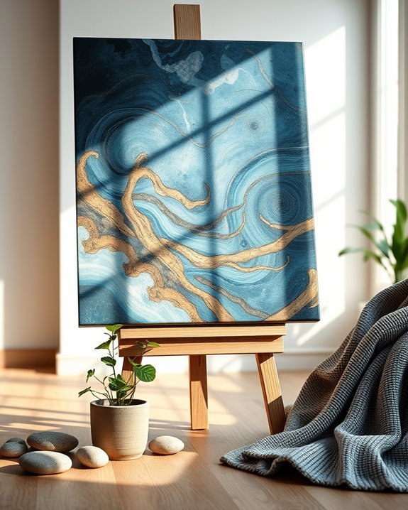 nature inspired calming wall art