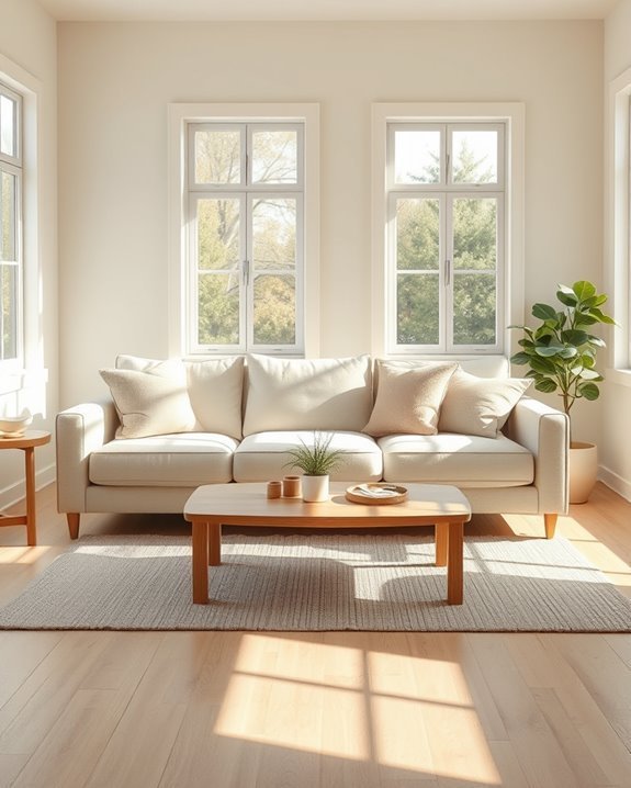 nature inspired cream decor
