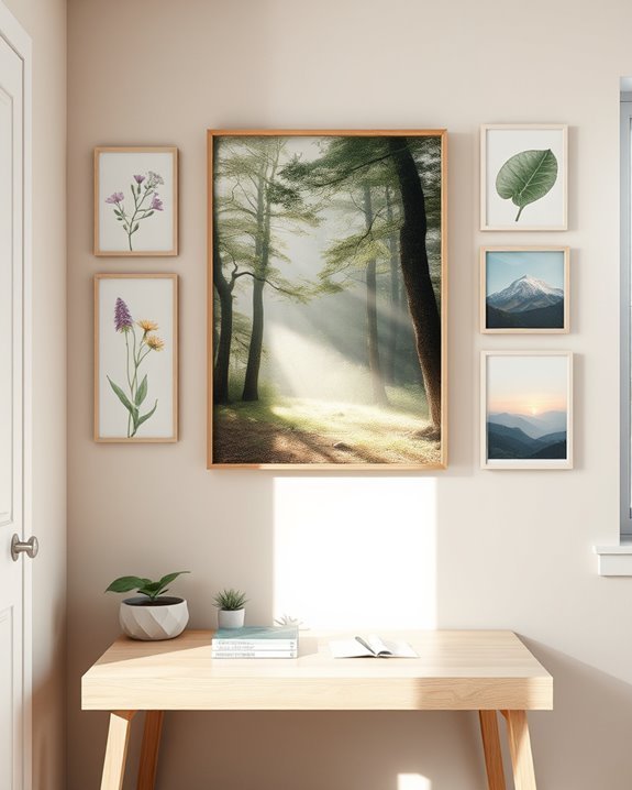 nature inspired dorm decor