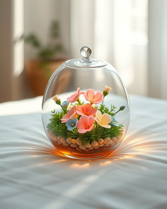 nature inspired illuminated decor