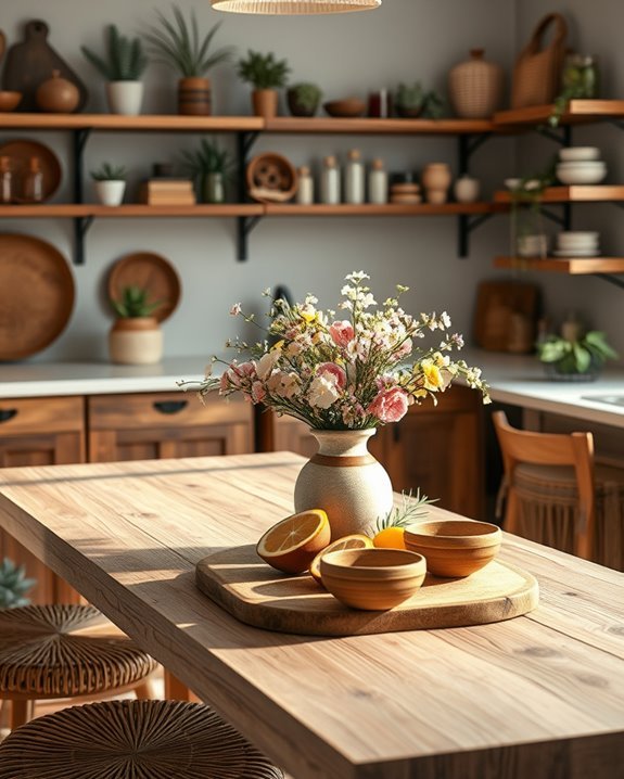 nature inspired kitchen decor