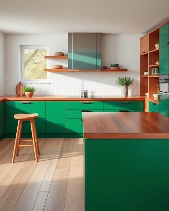 nature inspired kitchen warmth