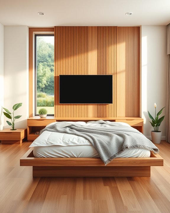 nature inspired serene bedroom panels
