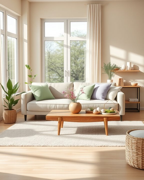 nature inspired spring decor