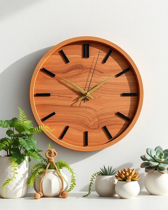 nature inspired vintage wall clocks
