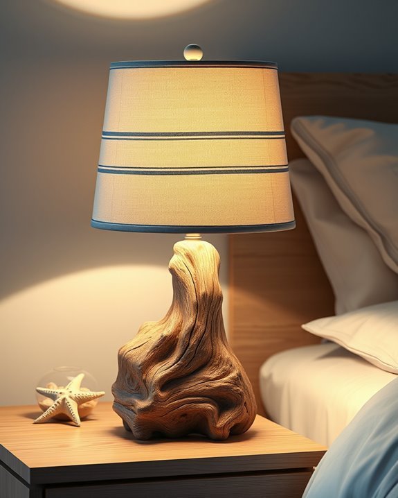nautical bedside lamp decor