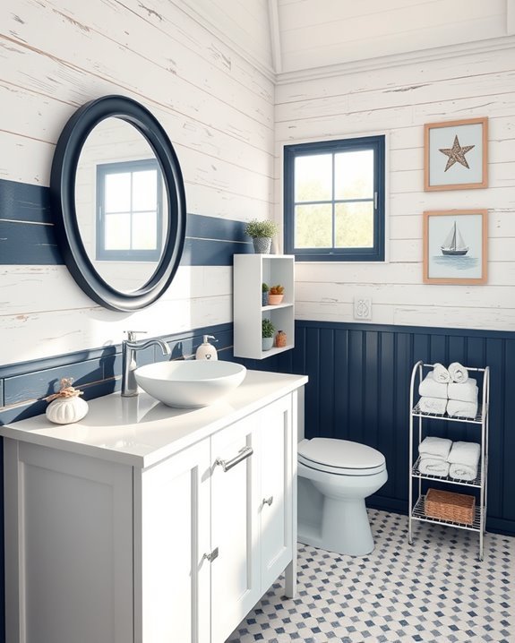 nautical blue and white d cor
