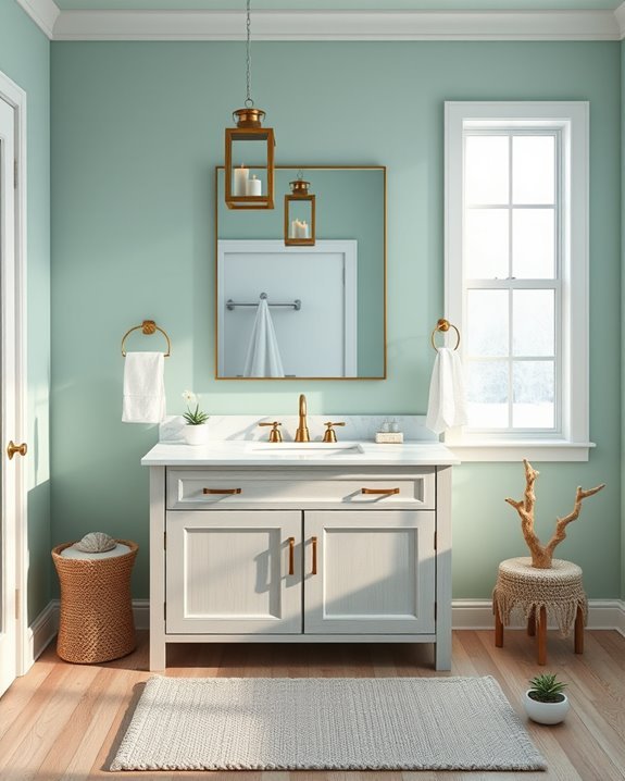 nautical charm bathroom decor