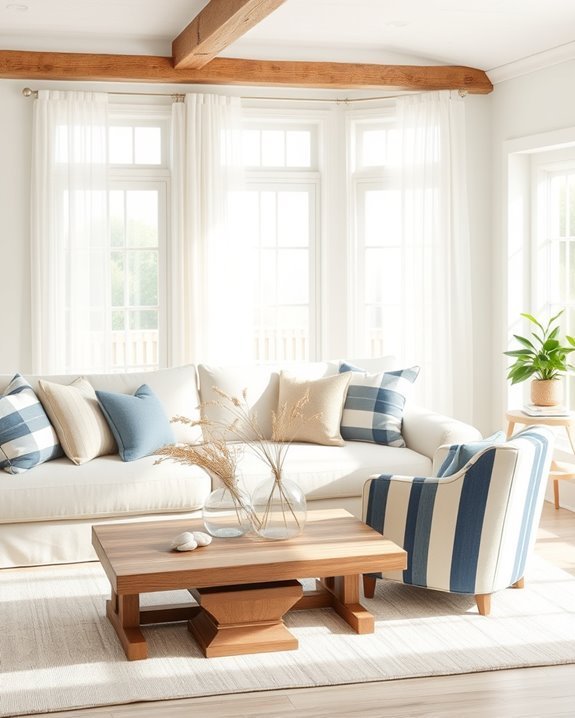 nautical striped farmhouse d cor