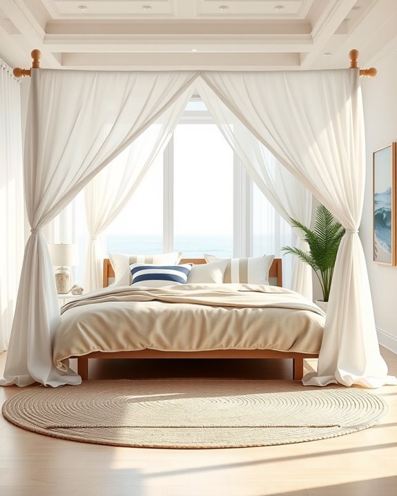 nautical themed bedroom canopy