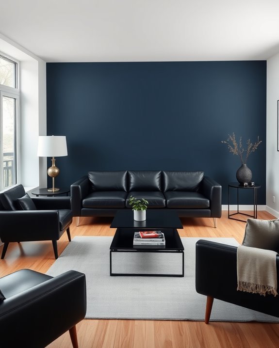 navy blue and black elegance