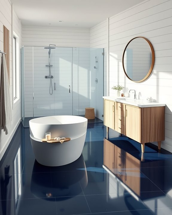 navy blue coastal retreat