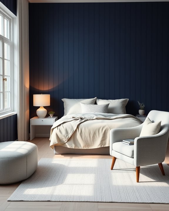 navy stripes for sophistication