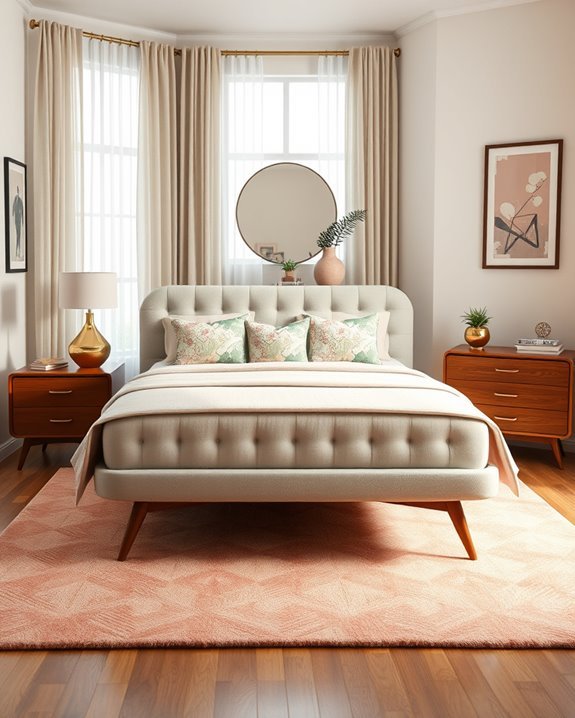 nostalgic retro bedroom decor