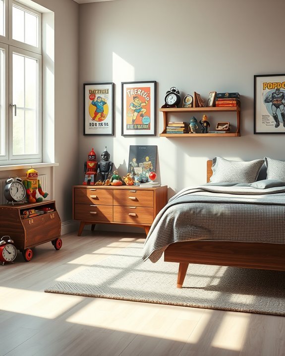 nostalgic vintage toy decor