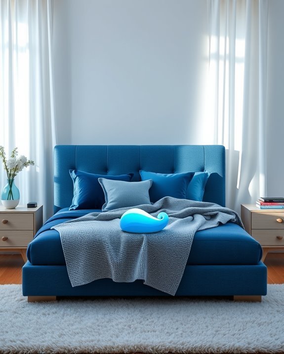 ocean blue calming ambiance