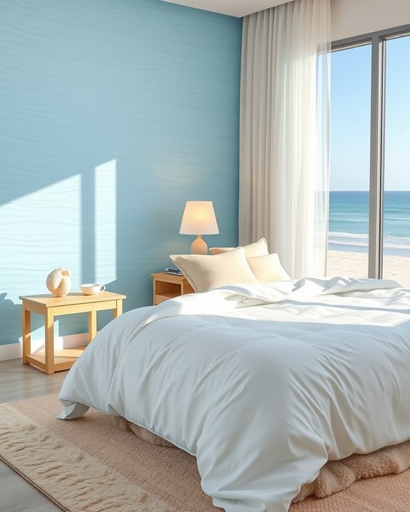 ocean blue wall serenity