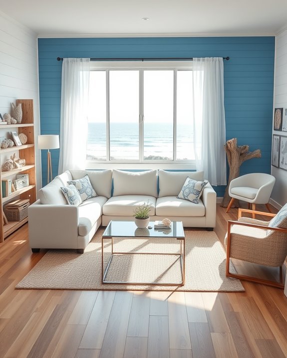 ocean blue wall transformation