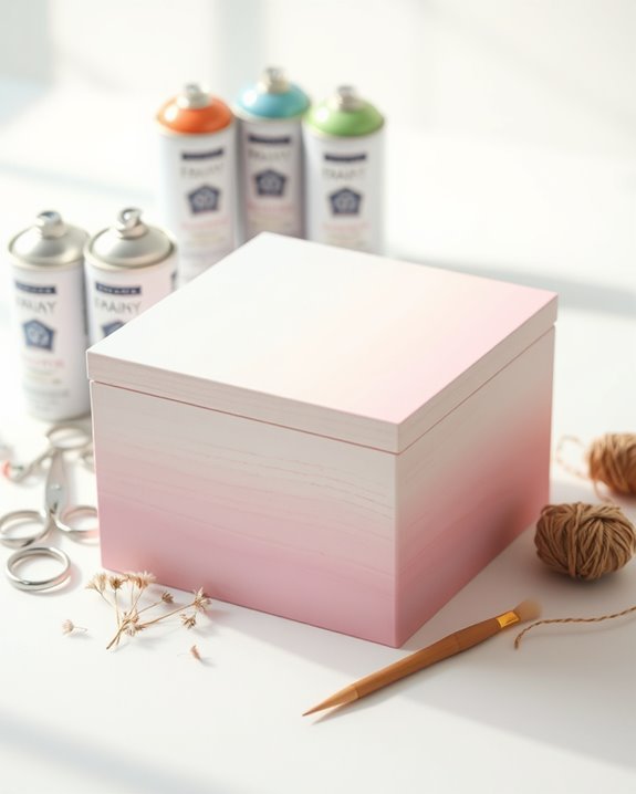 ombre spray paint technique